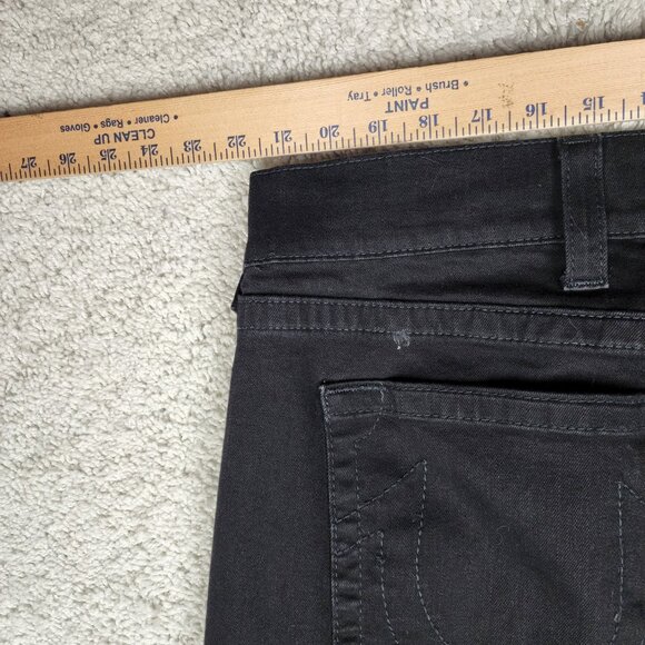 True Religion Jeans Men 44x33 Geno Relaxed Slim Flap Pockets Denim Pants Black - Picture 9 of 11